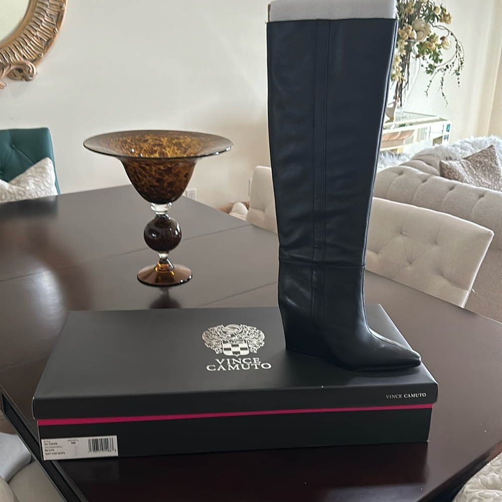Vince Camuto knee high leather boots